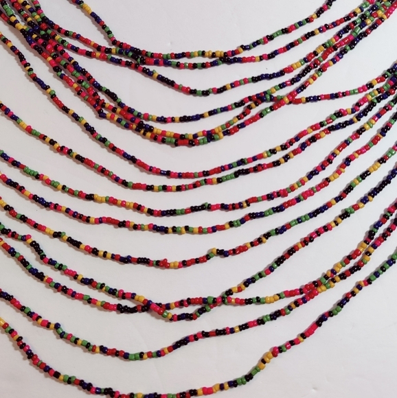 Charming Charlie Colorful Seed Bead Necklace and Earrings New - Picture 5 of 14